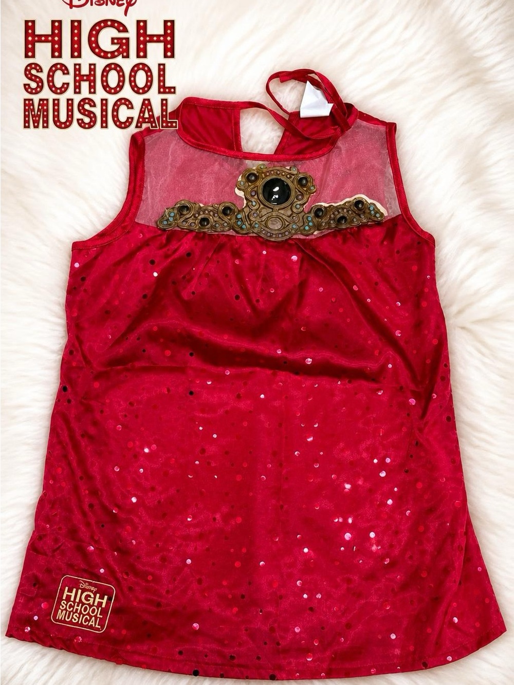 High School Musical Red Sequin Deluxe Costume Top – Theatre & Halloween